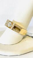 14K Yellow Gold Ring 1.47CTW, 1.06Ct Center Diamond, H/I1, GGA Appraisal #GGA063848 RN033559 (Please Inspect In Person) Size 10 - 5