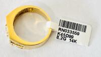 14K Yellow Gold Ring 1.47CTW, 1.06Ct Center Diamond, H/I1, GGA Appraisal #GGA063848 RN033559 (Please Inspect In Person) Size 10 - 6