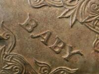 Antique "BABY" Cast Iron Toy Stove with Accessories, Circa 1880-1920, 13" x 13" x 15.5" - 4