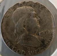 1963 Franklin Half Dollar, 90% Silver, Circulated Condition - 2