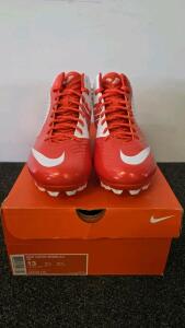 Nike Vapor Speed 3/4 TD Football Cleats White/Orange, Size 13, Men&rsquo;s, 643155-118, New In Box