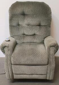 Tranquil Ease Power Lift Recliner Chair, Light Olive Green, Electric Lift