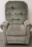 Tranquil Ease Power Lift Recliner Chair, Light Olive Green, Electric Lift