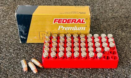 Federal Premium .357 SIG 125Gr JHP Ammunition, 50 Rounds, Nickel-Plated Brass Cases
