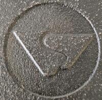 Cast Iron Skillet 9.5" & Oval Griddle 11" Set, "S" Mark, Made in China, Model 1/2, Loop Handles - 7