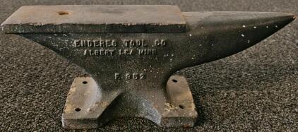 Enderes Tool Co. London Pattern Anvil, F 652, Approx. 100 lbs, Albert Lea, MN