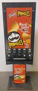 Seaga Pringles Single Serve Snack Vending Machine With 5 Selections And Coin Mechanism