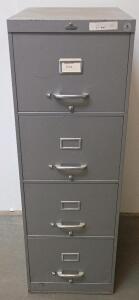 4-Drawer Vertical Metal Filing Cabinet, Gray,