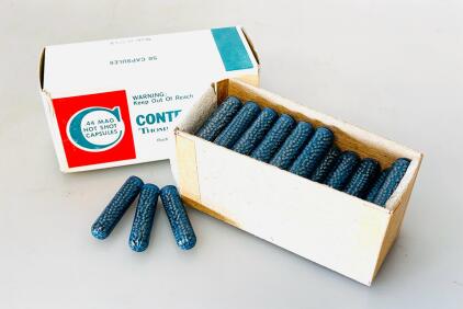 Thompson/Center Contender .44 Mag Hot Shot Capsules &ndash; 50 Count, Plastic, 9/16 oz Lead Shot