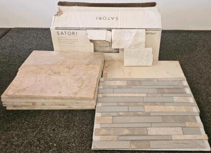 Satori Northern Arctic Marble Ledgestone Corner Tiles, 6" x 18", 3.66 Sq Ft Per Box, Pink Marble Tiles, And More