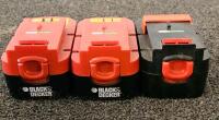 Black & Decker FireStorm 18V Cordless Tool Kit, Drill, Circular/Recip Saw, Vac, 2 Flashlights, 3 Batteries, And Carrying Bag - 8