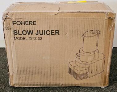 FOHERE DYZ-02 Slow Juicer, 200W, 4.72" Wide Chute, 120 RPM, 800ml Juice Capacity (Confirmed Functional)