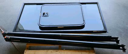 Lippert Solera 3000 Series 12V Power Awning Arms, Large RV Slide-Out Window & Access Door Set