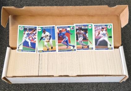 1992 Score Baseball Cards ~800 Cards, Roberto Alomar, Terry Pendleton, Storage Box