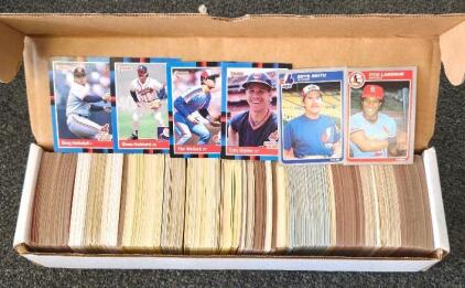 1987 Donruss & Fleer Baseball Cards ~800 Cards MLB Teams Storage Box