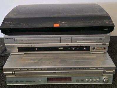 Sony BDV-E780W Blu-ray 3D Theatre, Sylvania DVD/VCR Recorder, Multi-Disc Player