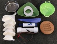 Assorted Kitchen Storage Containers, Food Prep Tools, Wraps, Pie Shields, Colanders, 50+ pcs - 3