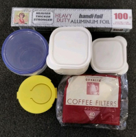 Assorted Kitchen Storage Containers, Food Prep Tools, Wraps, Pie Shields, Colanders, 50+ pcs - 5