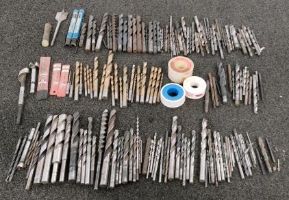 120+ Drill Bits &ndash; Twist, Masonry, Spade, Forstner &ndash; Various Brands & Sizes