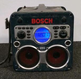 Bosch PB10-CD Jobsite Radio & Battery Charger With GFCI Outlets, CD Player, And AM/FM Tuner
