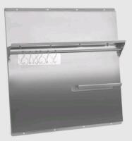 Stainless Steel Kitchen Backsplash Board 30"x30" w/ Magnetic Shelf, S-Hooks, Wall Mount, and more - 2