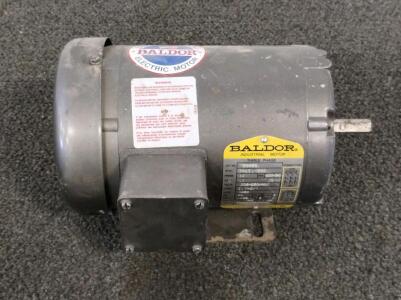 Baldor 3 HP 3450 RPM 3-Phase TEFC Electric Motor, 208-230/460V, 56 Frame, Spec 34A11D212H7