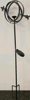 Outdoor Tool Lot: Ortho Sprayer, AcuRite Thermometer, Metal Racks, Iron Sundial, Adapter - 2