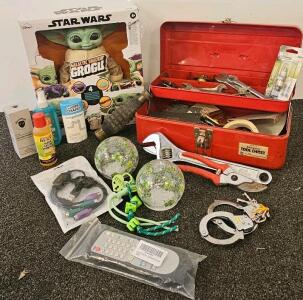 Galactic Snackin' Grogu Toy, Union Tool Chest With Tools, Care Items, Electronics, Decor