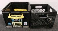 3 Buckets, 2 Storage Crates, Safety Barriers, Rope Pulley Hoist, Hooks - 4
