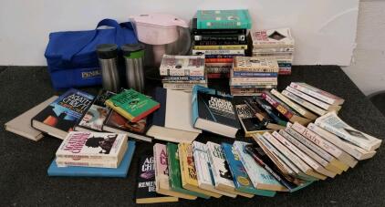 Agatha Christie Books Mystery With Miss Marple, Poirot, M.C. Beaton + Contigo Mugs & Brita