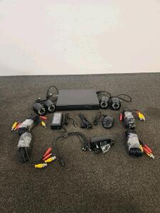 4-Channel Analog CCTV System With 4 Bullet Cameras, 1080p, IR Night Vision, DVR
