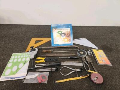 STAEDTLER Drafting Tools, Measuring Devices, Hand Tools & Accessories (20 Pcs, Used)