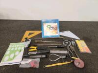 STAEDTLER Drafting Tools, Measuring Devices, Hand Tools & Accessories (20 Pcs, Used)
