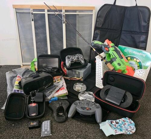 Mixed Electronics Lot &ndash; DreamVision Pro VR, Garmin GPS, HobbyZone Controller, Fishing Rods & More