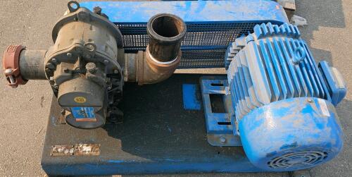 Roots 56 U-RAI DSL Rotary Lobe Blower with Electric Motor and Steel Base
