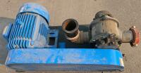 Roots 56 U-RAI DSL Rotary Lobe Blower with Electric Motor and Steel Base - 2