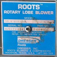 Roots 56 U-RAI DSL Rotary Lobe Blower with Electric Motor and Steel Base - 4