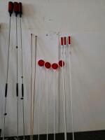 Survey and Utility Field Tools Set - 2 Shovels, 3 Magnetic Locators, 4 Survey Staffs, 3 Rods - 2