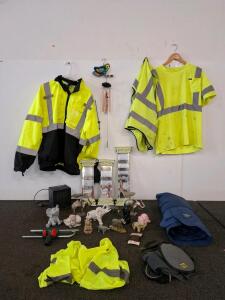 High-Visibility Safety Shirt and Vest, Large, ANSI Type R Class 2, Polyester, Fluorescent Yellow, home decor. Elephant figurine collection an more