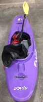 Spice Fluid Kayak With Paddle, Cover and Life Jacket