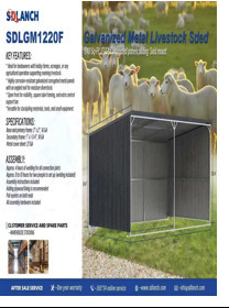 Galvanized Metal Livestock Shed