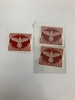 (3) German Third Reich 1942 WW2 Military Stamp