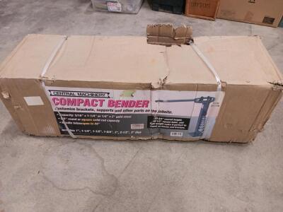 Central Machinery Compact Bender 38470, 5/16" x 1-1/4" or 1/4" x 2" Steel, 7 Dies, 44" Handle Sp-16