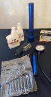 Mixed Hand Tools Lot: Screwdrivers, Allen Wrenches, Impact Tool, Flashlight, Flooring Kit ( R5 ) - 2