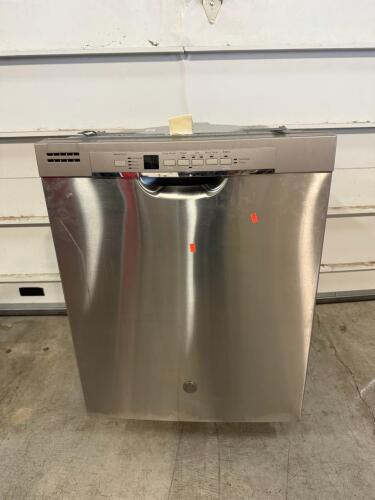 GE Built-In Stainless Dishwasher, Front Control, 16 Place Settings, Sanitize, 2 Racks, 55 dBA