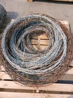Large Roll 4-Point Galvanized Steel Barbed Wire, Approx. 1,320 ft, Used with Rust - 2