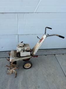 Vintage Roto-Spader Deluxe Tiller, 4 HP Engine, Power Reverse, 16" Width, Merry Tiller Style