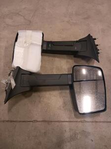 Manual Telescoping Truck Towing Mirrors Pair, 4 Stud Mount, Fits 2015-2023 Silverado/Sierra/Super Duty Sp-16 Brand New