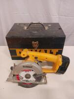DeWalt Cordless Circular Saw with 5-3/8" Blade, 12V MAX* Battery, and Metal Carrying Case Sp-16