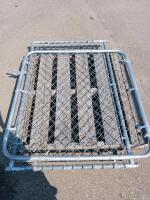 Chain-Link Fence Gate Panels, Galvanized Steel Frame, 4 ft x 5 ft, Set of 2 - 3